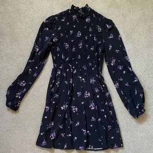 🌴Wild Fable Floral Print High Neck Smocked Dress